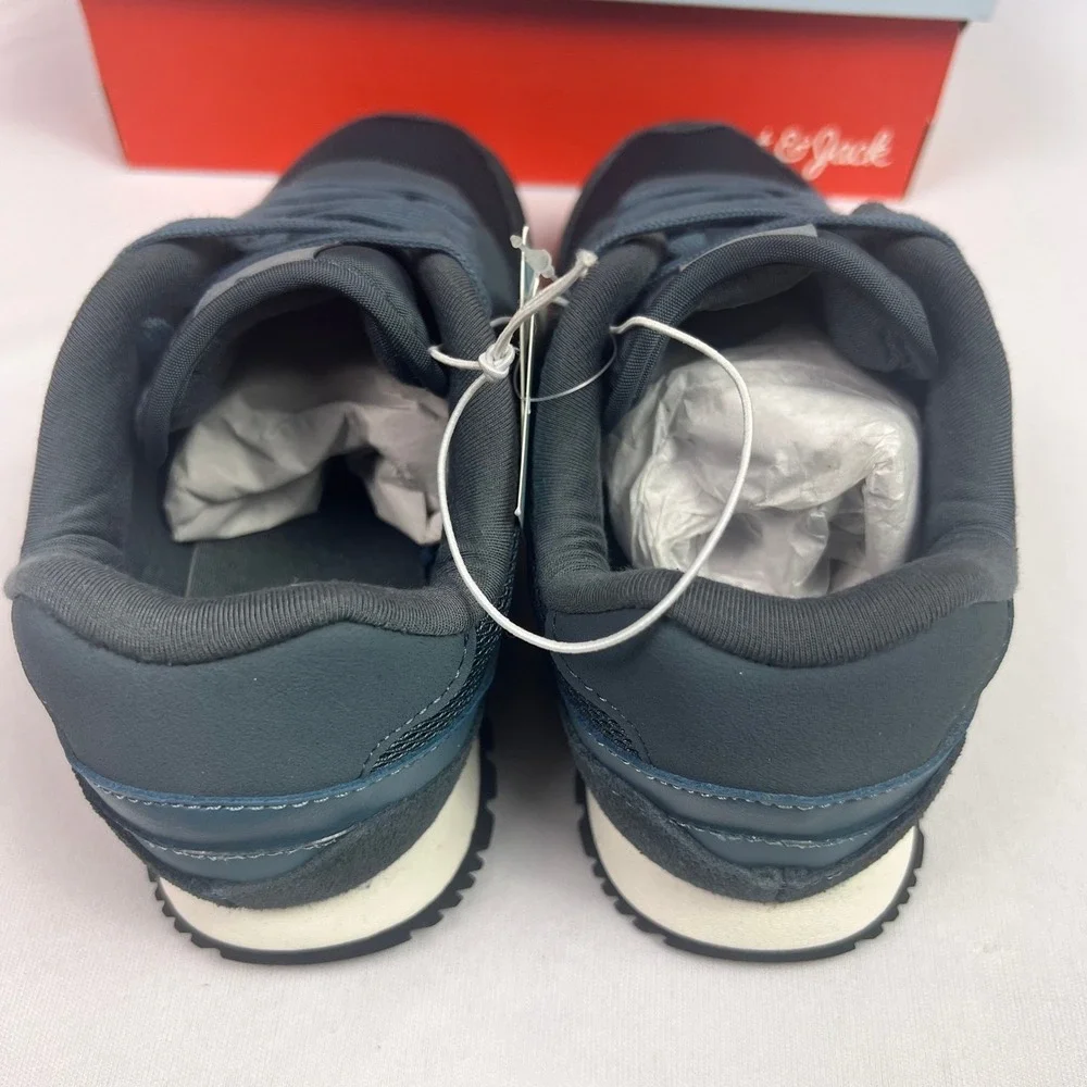 Cat & Jack Alexander Navy Blue Mesh Faux Suede Memory Foam Sneakers Kids Size 5